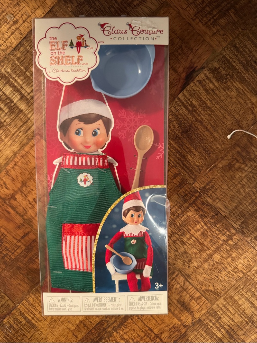 Claus Couture Elf on the Shelf Green Apron Accessory Set